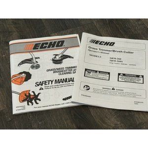Echo Grass Trimmer Brush Cutter SRM-260 SRM-260S Owners Operators Safety Manual